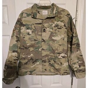 Genuine US Military Army Combat Sergeant Jacket Coat Mens Medium Camo Zip Up